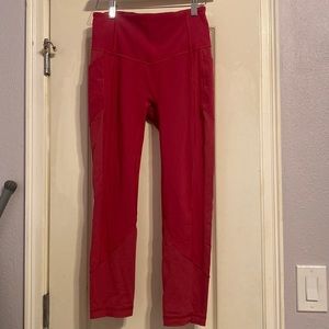 Lululemon pinkish red leggings